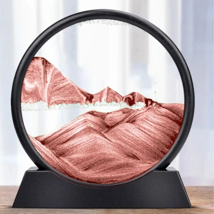 Sablier | Art de sable 3D Profondeur | Effet apaisant de flux | AquaScape