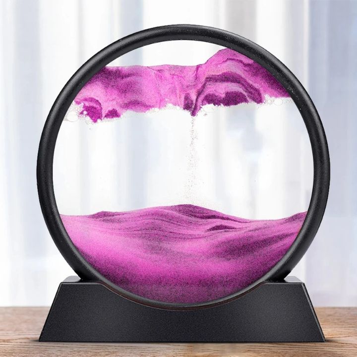 Sablier | Art de sable 3D Profondeur | Effet apaisant de flux | AquaScape
