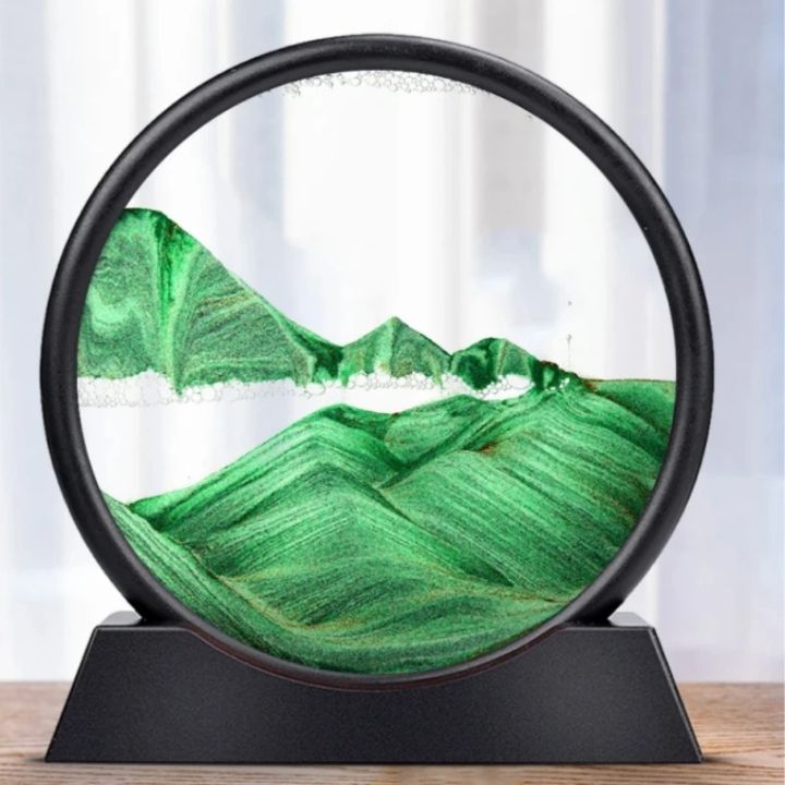 Sablier | Art de sable 3D Profondeur | Effet apaisant de flux | AquaScape