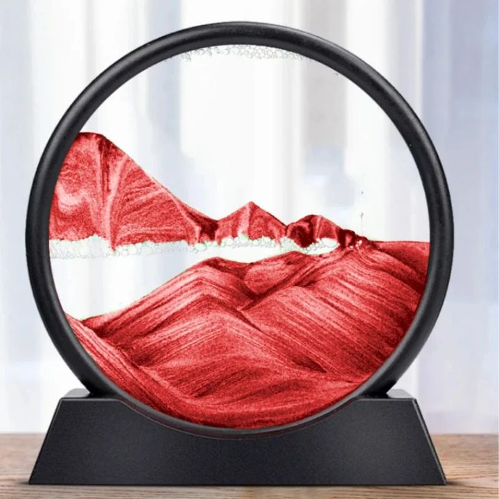 Sablier | Art de sable 3D Profondeur | Effet apaisant de flux | AquaScape