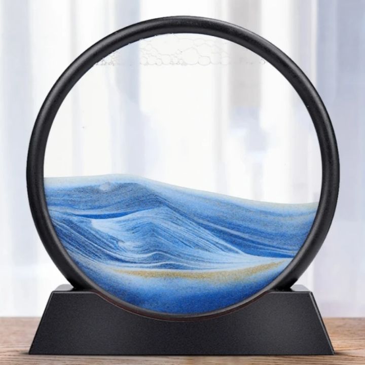 Sablier | Art de sable 3D Profondeur | Effet apaisant de flux | AquaScape