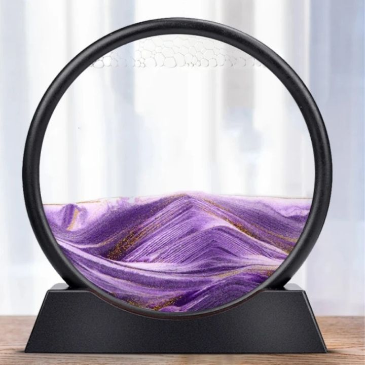 Sablier | Art de sable 3D Profondeur | Effet apaisant de flux | AquaScape