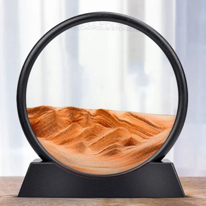 Sablier | Art de sable 3D Profondeur | Effet apaisant de flux | AquaScape