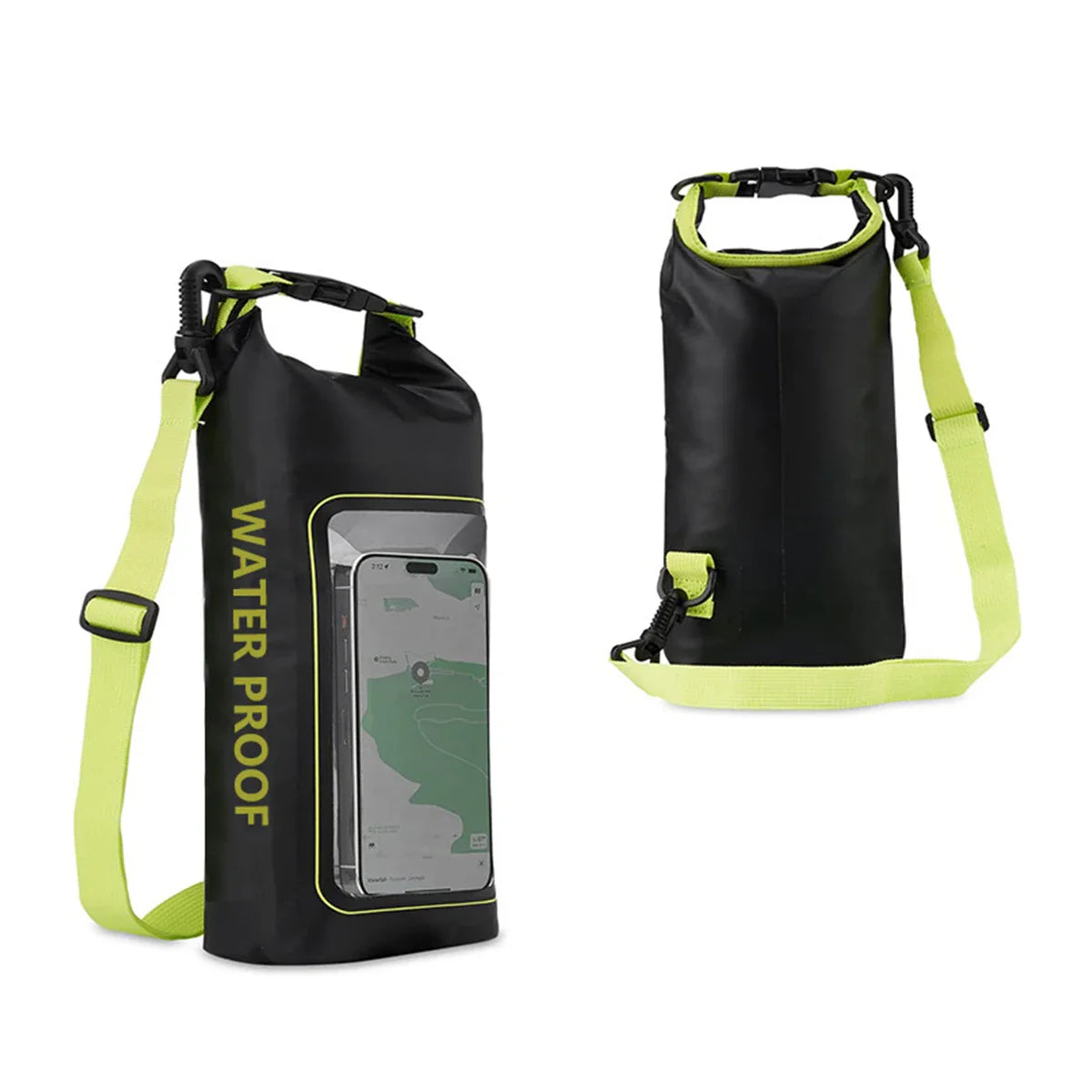 AquaVault Sac Dry Bag Étanche 2L | Avec Fenêtre Tactile | Sac Outdoor pour Kayak, Trekking & Sports Nautiques