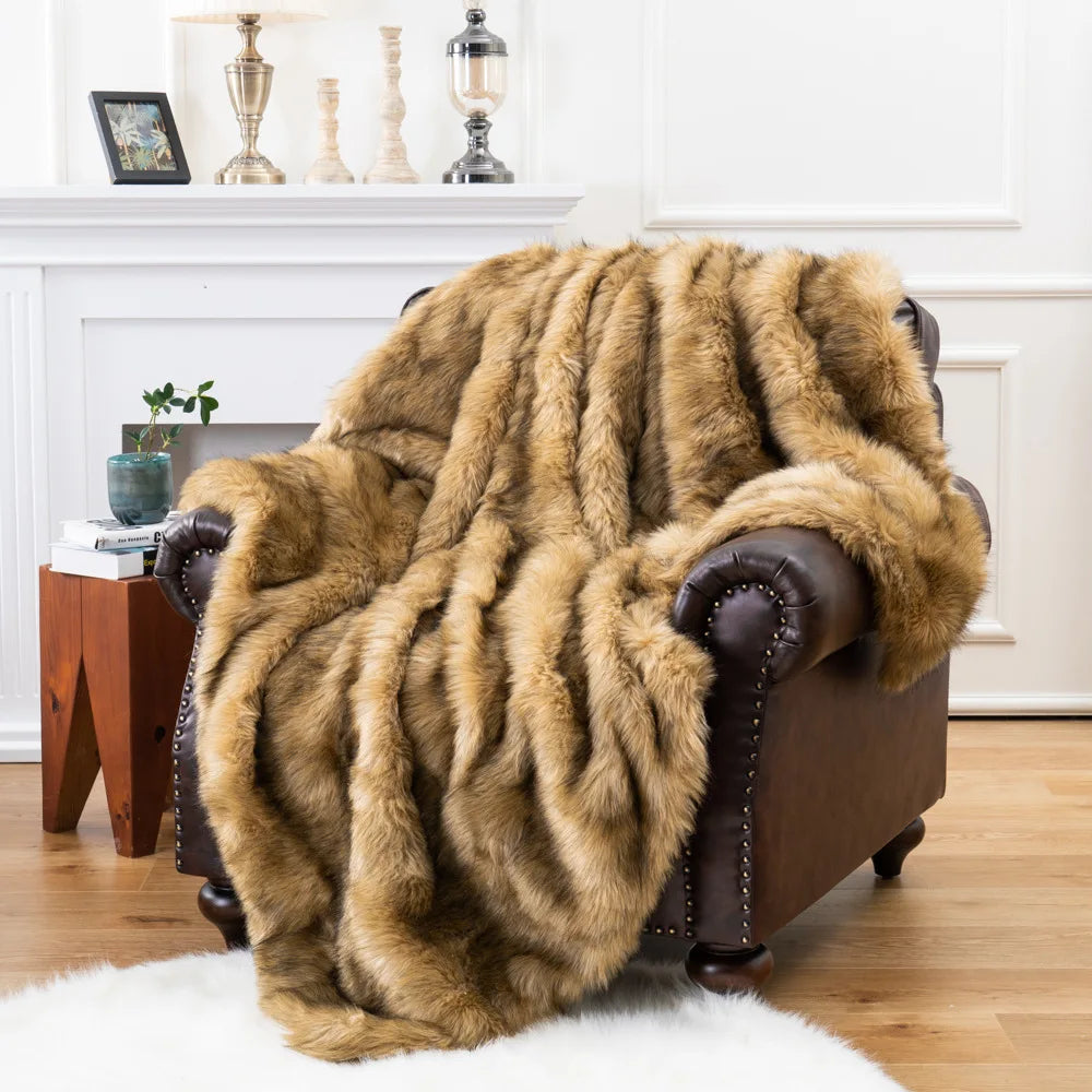 Couverture en fourrure de renard – profitez d'une opulence pure