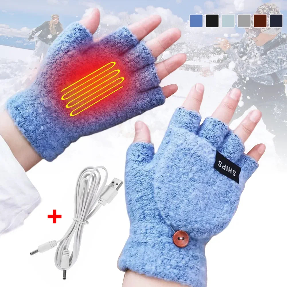 Skanto | Gants chauffants USB rechargeables à vagues chaudes