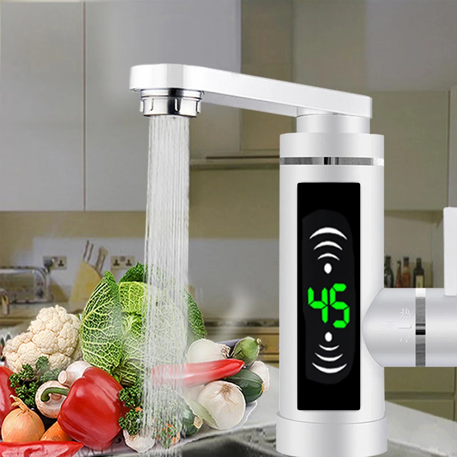 Robinet de cuisine numérique avec chauffage instantané