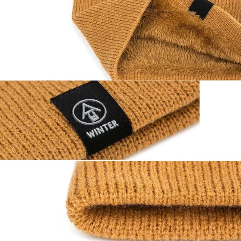ThermoKnit Pro | Écharpe en tricot chaude avec doublure en polaire | Coupe-vent & Respirante | Protection de cou multifonction réglable pour hommes & femmes