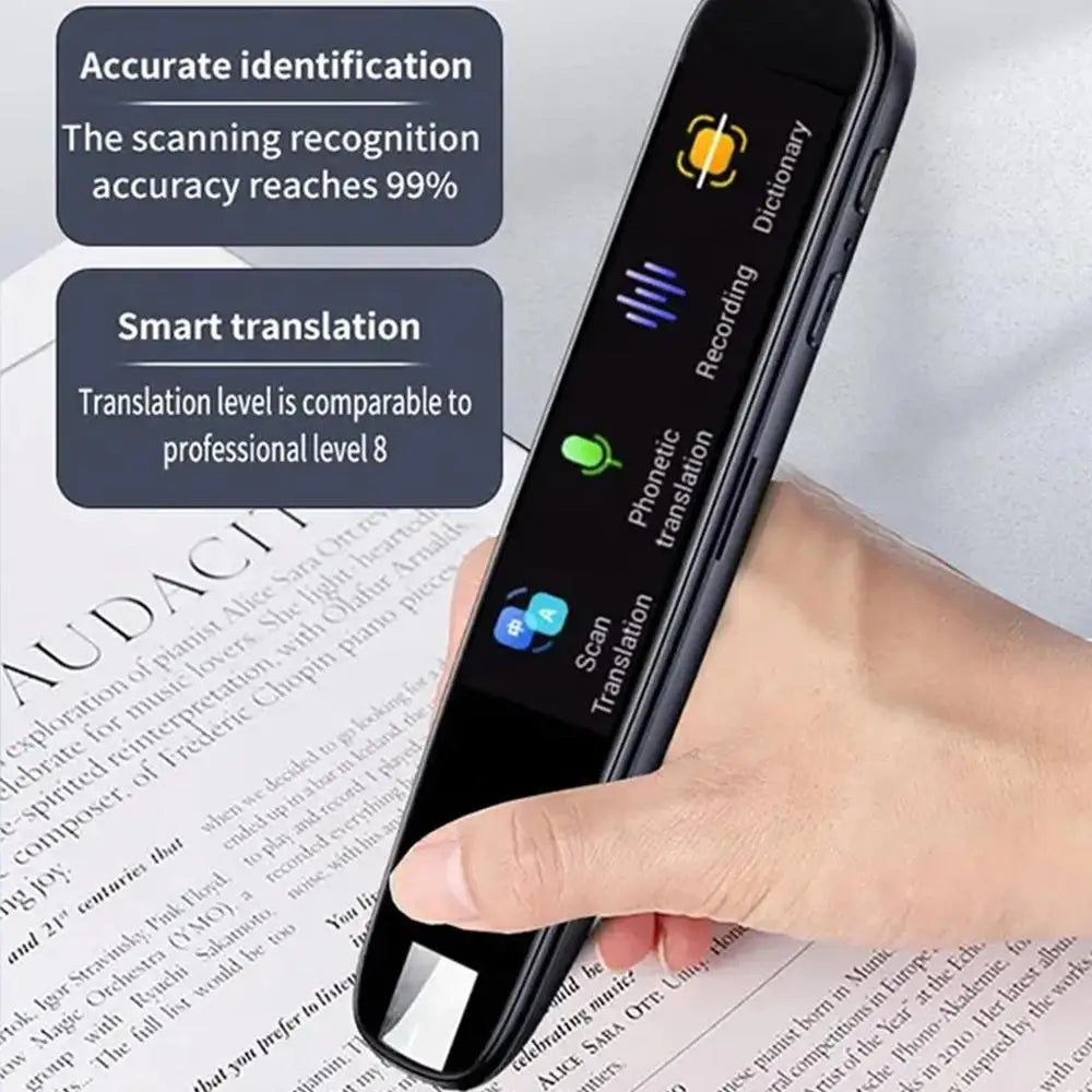 Stylo intelligent de traduction avec fonction de scan hors ligne et support pour 123 langues
