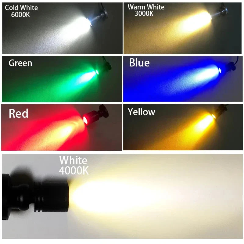 Mini LED Spot LuxoDot | 1W/3W | Spot USB pour vitrines et déco | Blanc chaud & blanc froid | Boîtier en aluminium
