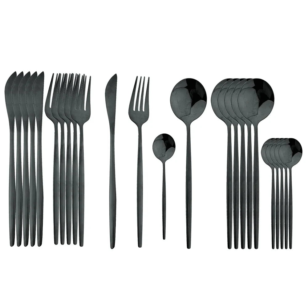 Ensemble de Couverts en Or Luxe - Pour une Mise en Table Élégante