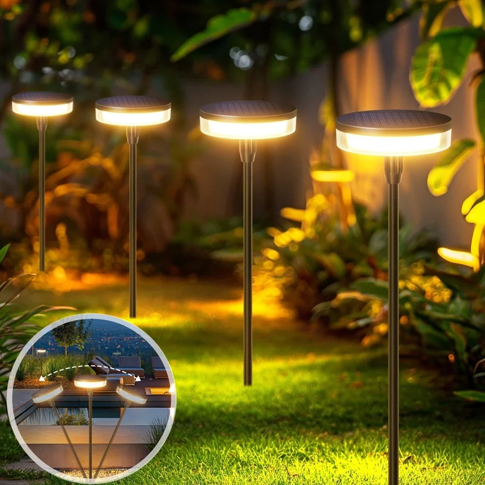 Lampe de jardin oscillante à énergie solaire