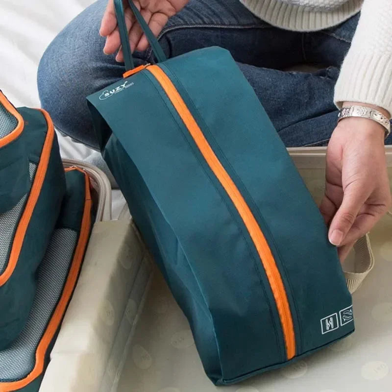 Packavio Set d'Organisateurs de Voyage 7 pièces | Sacs de Valise pour Vêtements & Chaussures | Gain de Place & Résistant à l'Eau