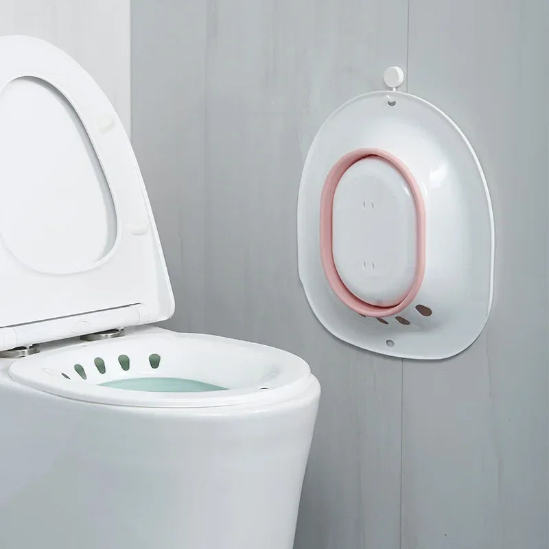 Baignoire-Bidet Pliable – Bain de siège confortable pour femmes enceintes, personnes âgées, après l'accouchement et accessoires de toilette médicaux