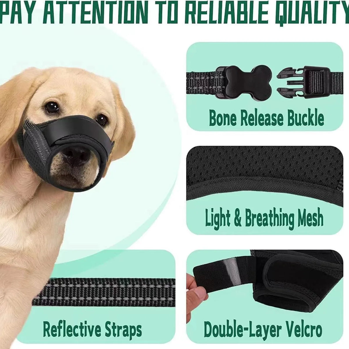 Muselière respirante pour chien