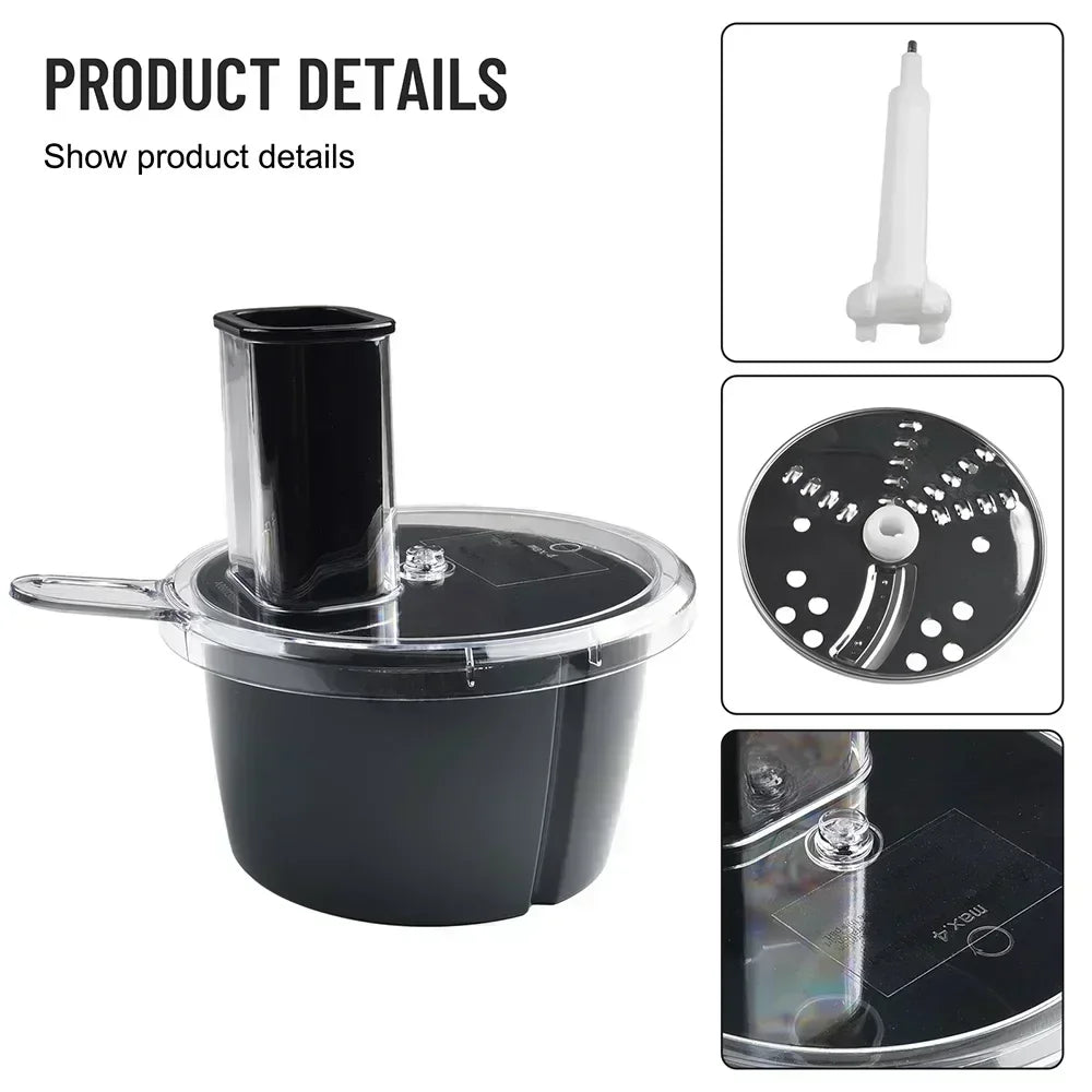 MixWerk Thermomix Set de découpe pour TM6 & TM5 | Coupe-légumes & Râpe à fromage | Accessoire de tranchage pour radis & patates douces | Accessoire avec récipient