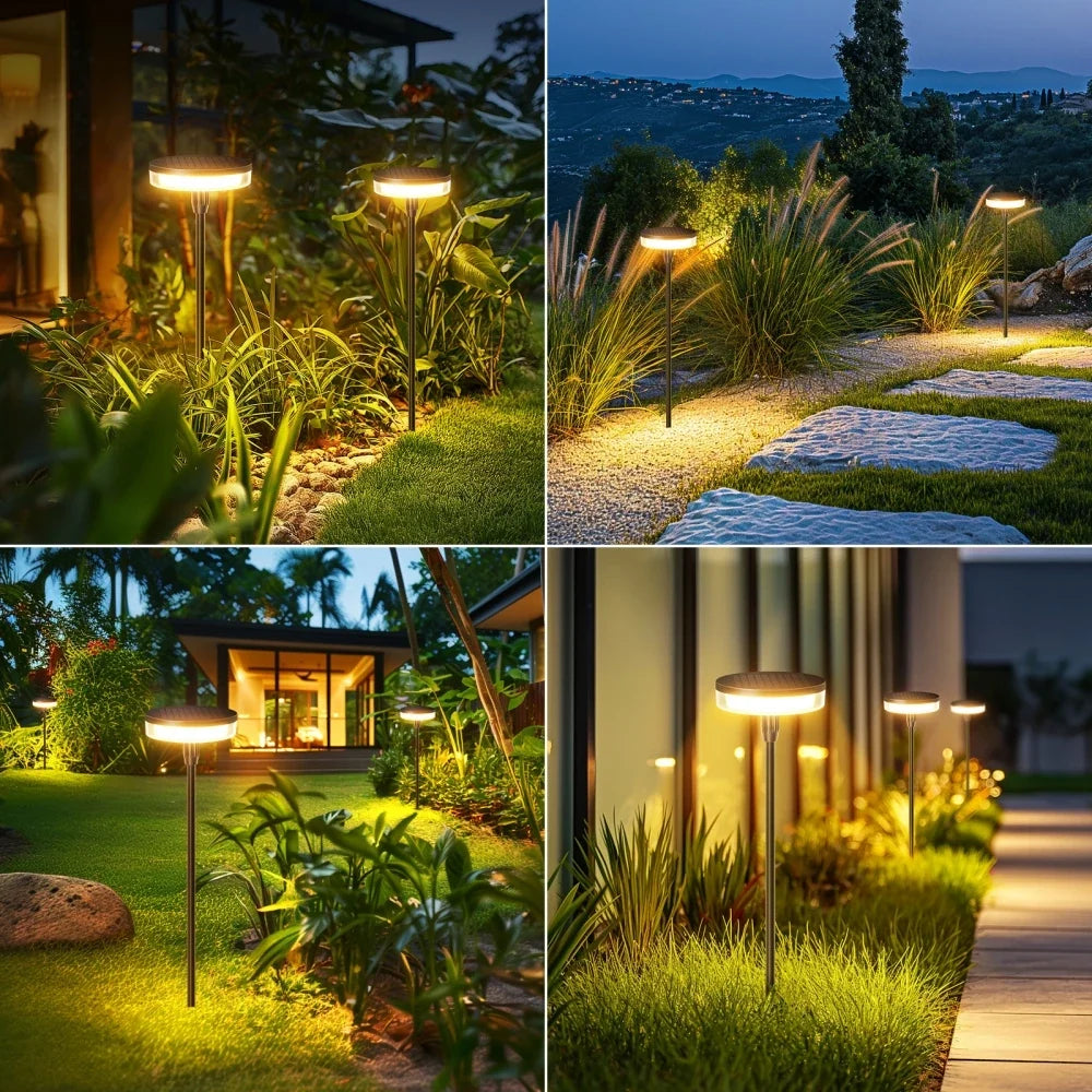 Lampe de jardin oscillante à énergie solaire