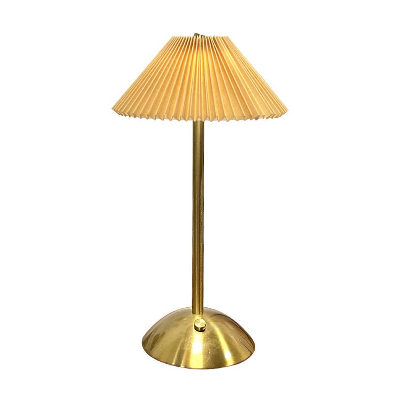 Lampe de table sans fil avec LED et abat-jour en tissu – design scandinave