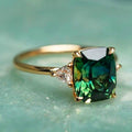 Bague en émeraude carrée - Elise