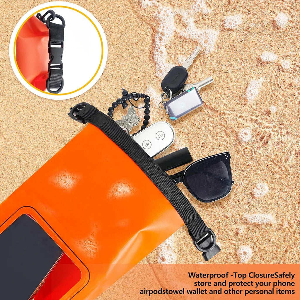 AquaVault Sac Dry Bag Étanche 2L | Avec Fenêtre Tactile | Sac Outdoor pour Kayak, Trekking & Sports Nautiques