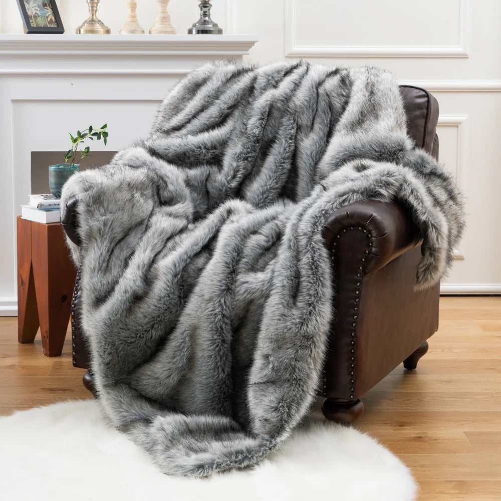 Couverture en fourrure de renard – profitez d'une opulence pure