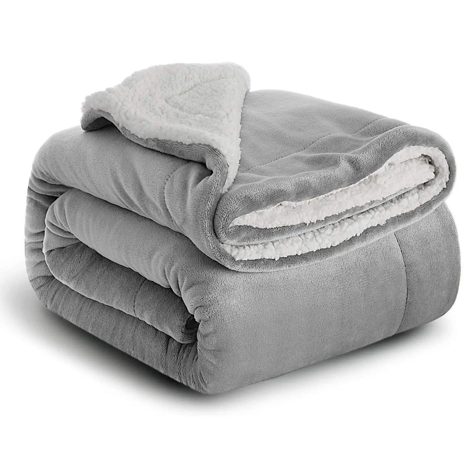Couverture en sherpa réversible