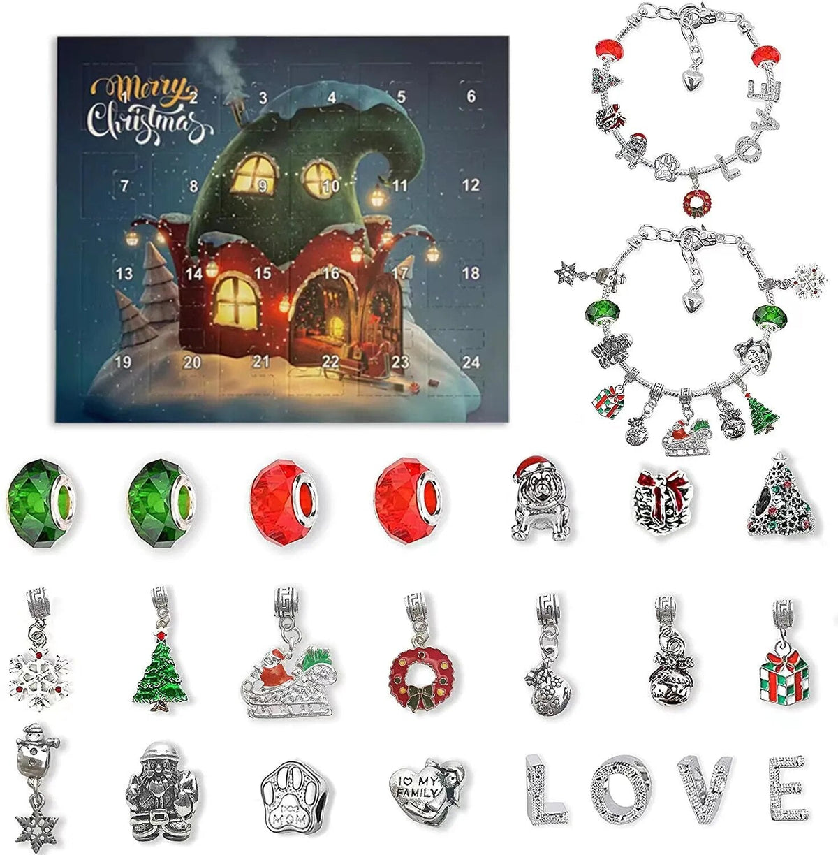 Calendrier de l'Avent Bijoux Élégant (Édition 2026) | Un mois plein de surprises