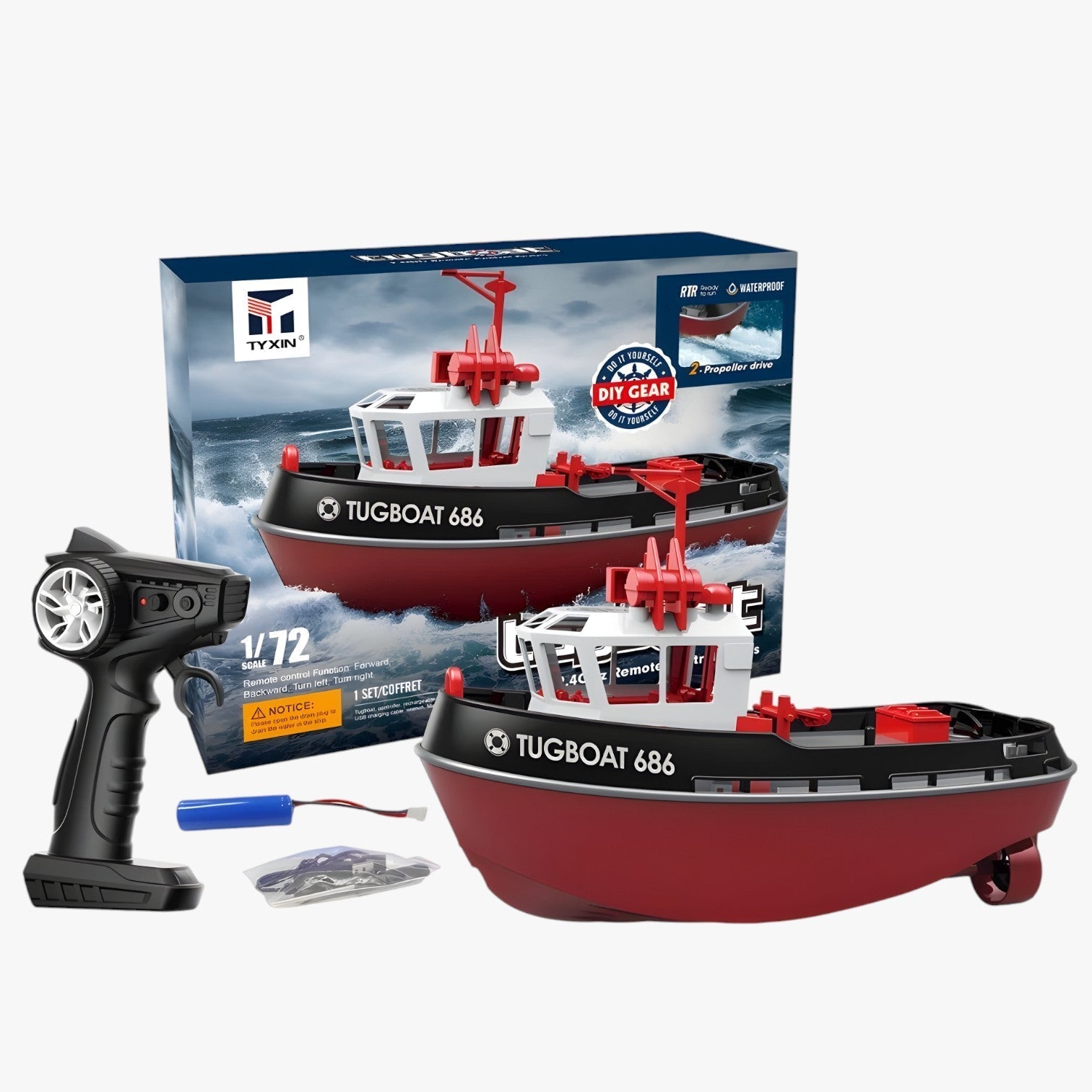 Bateau RC WaveCruze avec double moteur