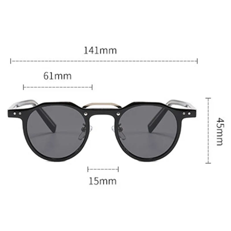 Lunettes de soleil rétro style années 70 | Protection UV400 & Résistantes aux rayures | Design minimaliste & Cadre robuste | Unisexe