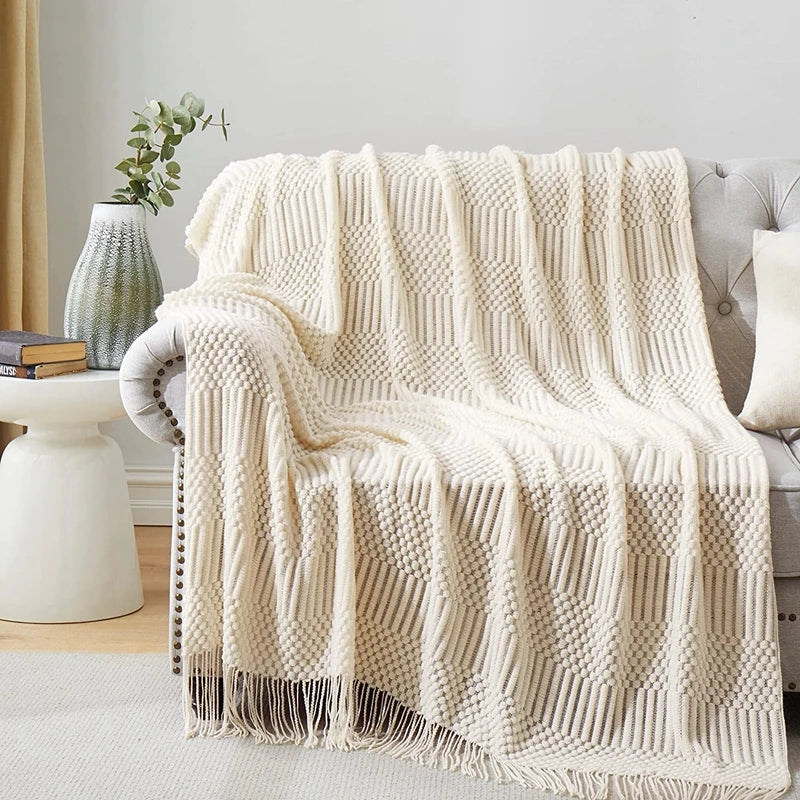 Couverture Boho-Luxe pour chambre et canapé