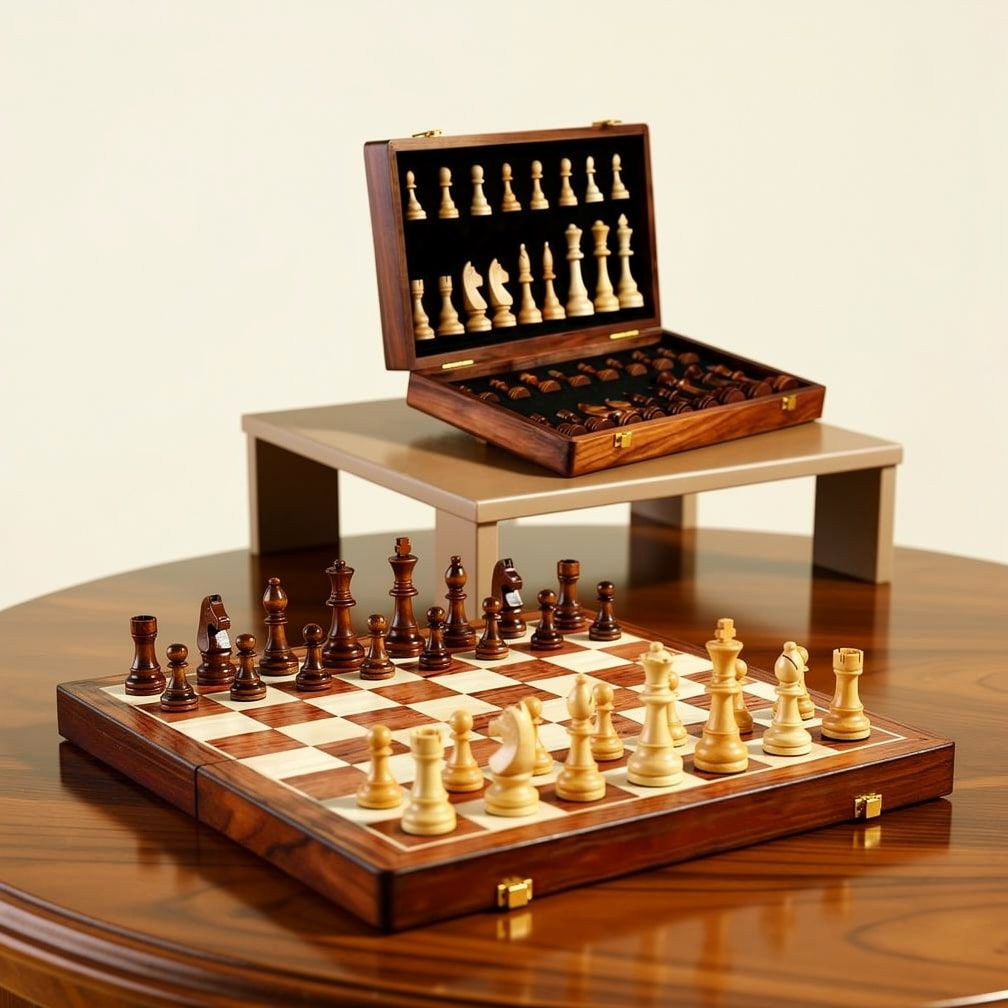 Échiquier | Jeu d'échecs en bois | Bois massif | RoyalBrett