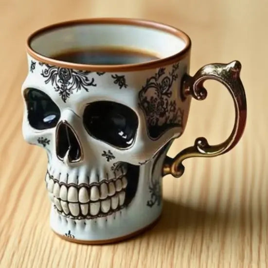 DarkChalice™ | Tasse à café design crâne — Élément mystique pour la table & vitrine