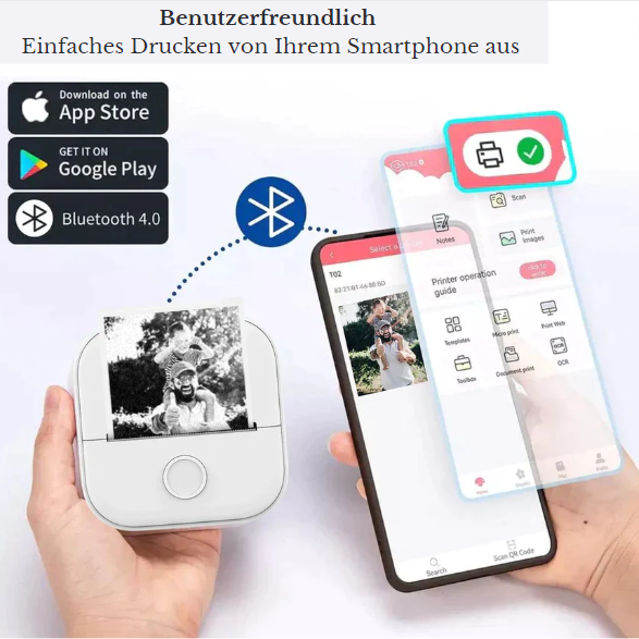 SMARTPRINT – Imprimante Compacte avec Technologie Sans Encre