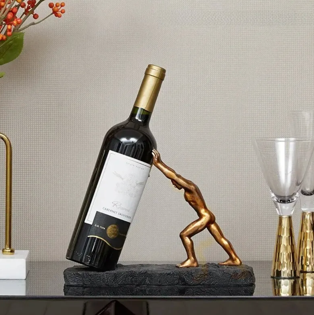 Support de bouteilles de vin - VinoLux - Design Premium - Élément de décoration luxueux
