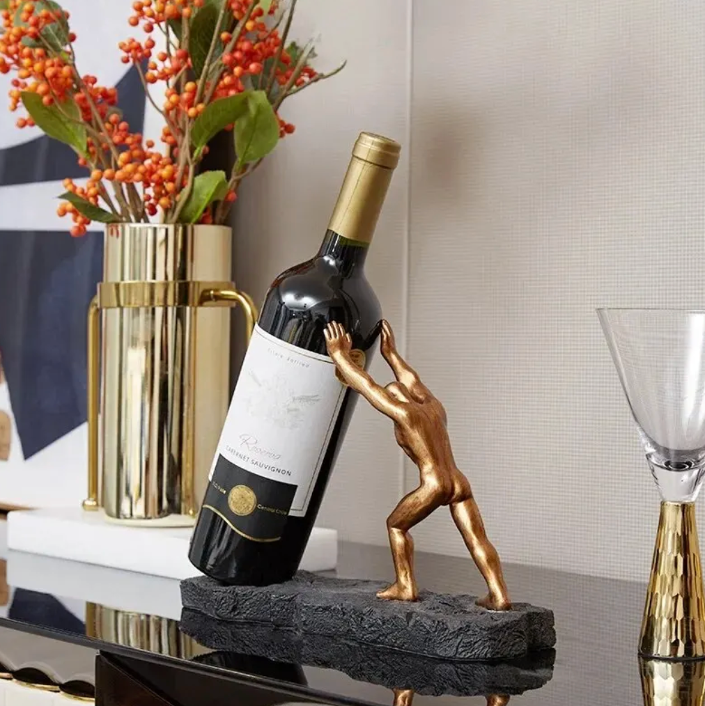Support de bouteilles de vin - VinoLux - Design Premium - Élément de décoration luxueux