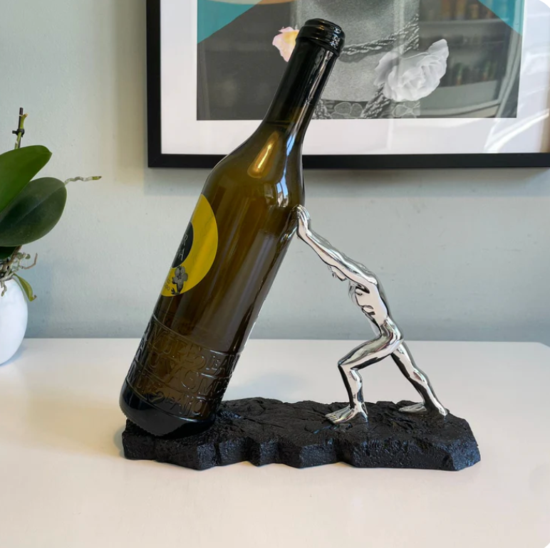 Support de bouteilles de vin - VinoLux - Design Premium - Élément de décoration luxueux