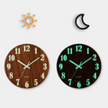 Horloge murale silencieuse avec chiffres lumineux – horloge murale moderne 30 cm