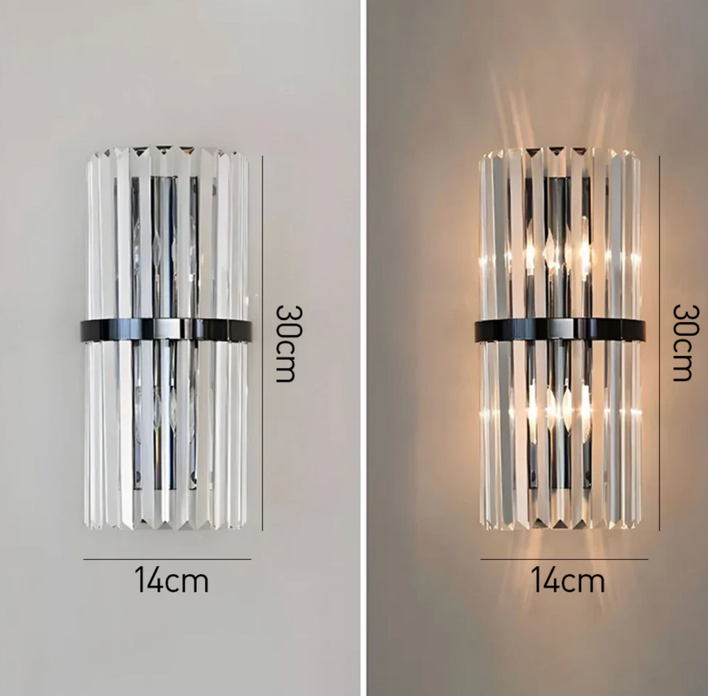 Applique Murale Élégante en Acier Inoxydable pour Salon ou Chambre