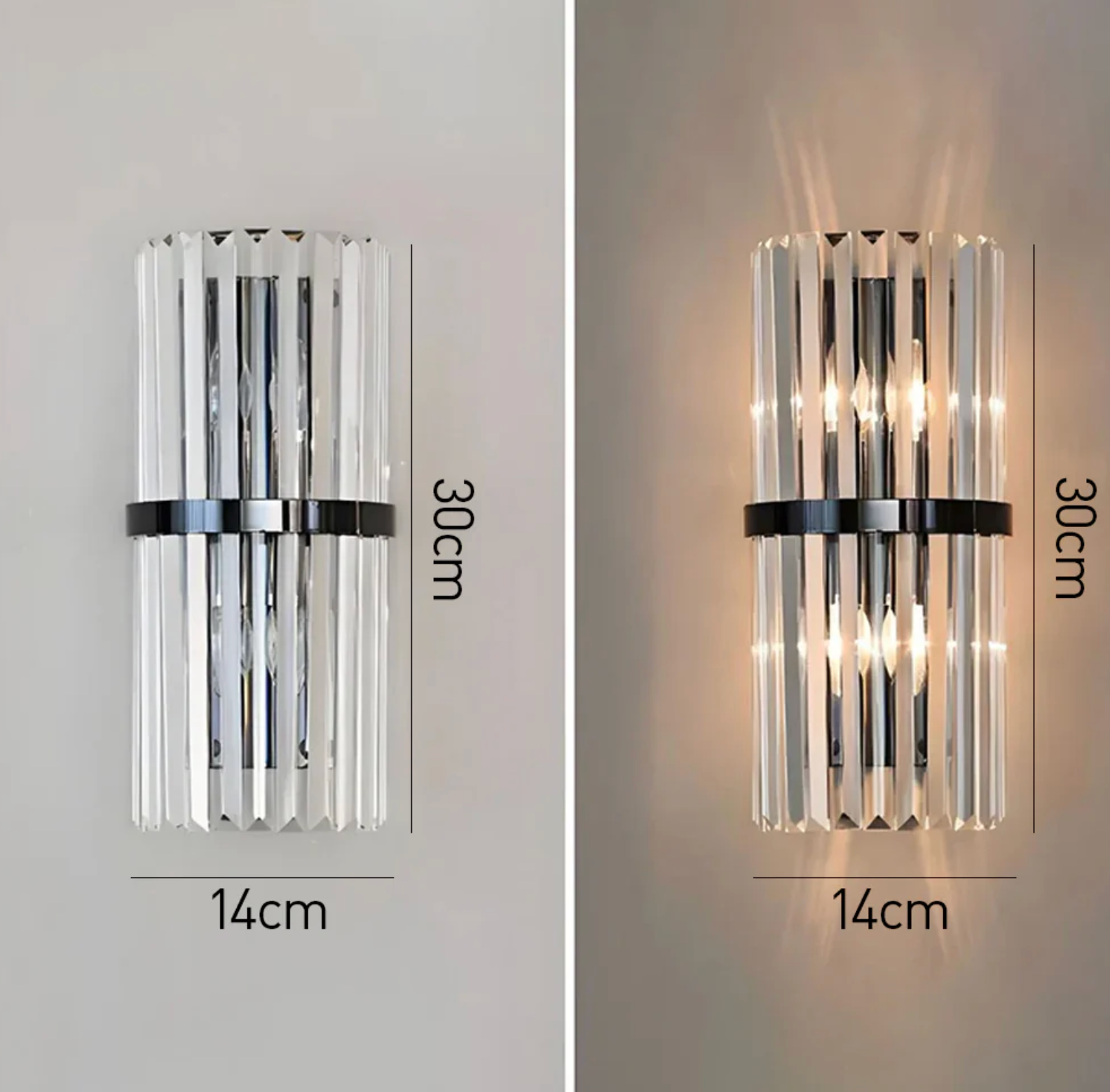 Applique Murale Élégante en Acier Inoxydable pour Salon ou Chambre