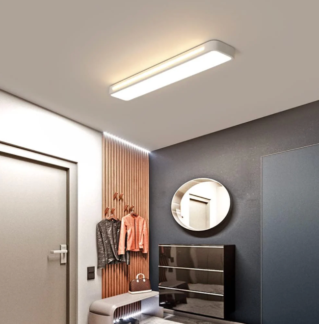 Lumière de plafond encastrée linéaire Runway - Applique LED ambiante ajustable