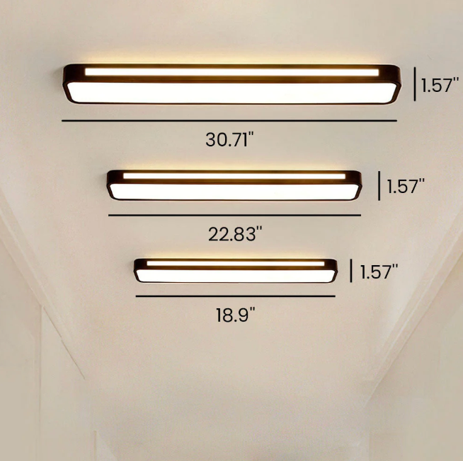 Lumière de plafond encastrée linéaire Runway - Applique LED ambiante ajustable