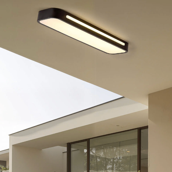Lumière de plafond encastrée linéaire Runway - Applique LED ambiante ajustable