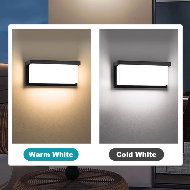 Lumière Murale Extérieure Moderne - Lanternes LED Étanches pour Jardin et Porche