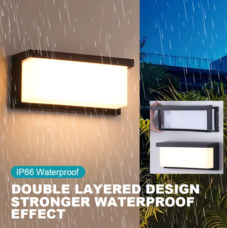 Lumière Murale Extérieure Moderne - Lanternes LED Étanches pour Jardin et Porche