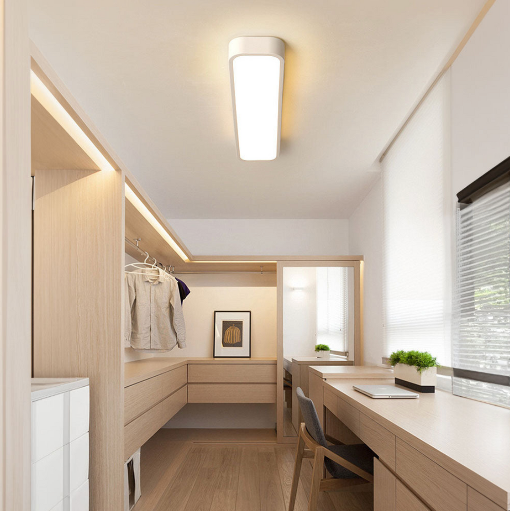 Lumière de plafond encastrée linéaire Runway - Applique LED ambiante ajustable