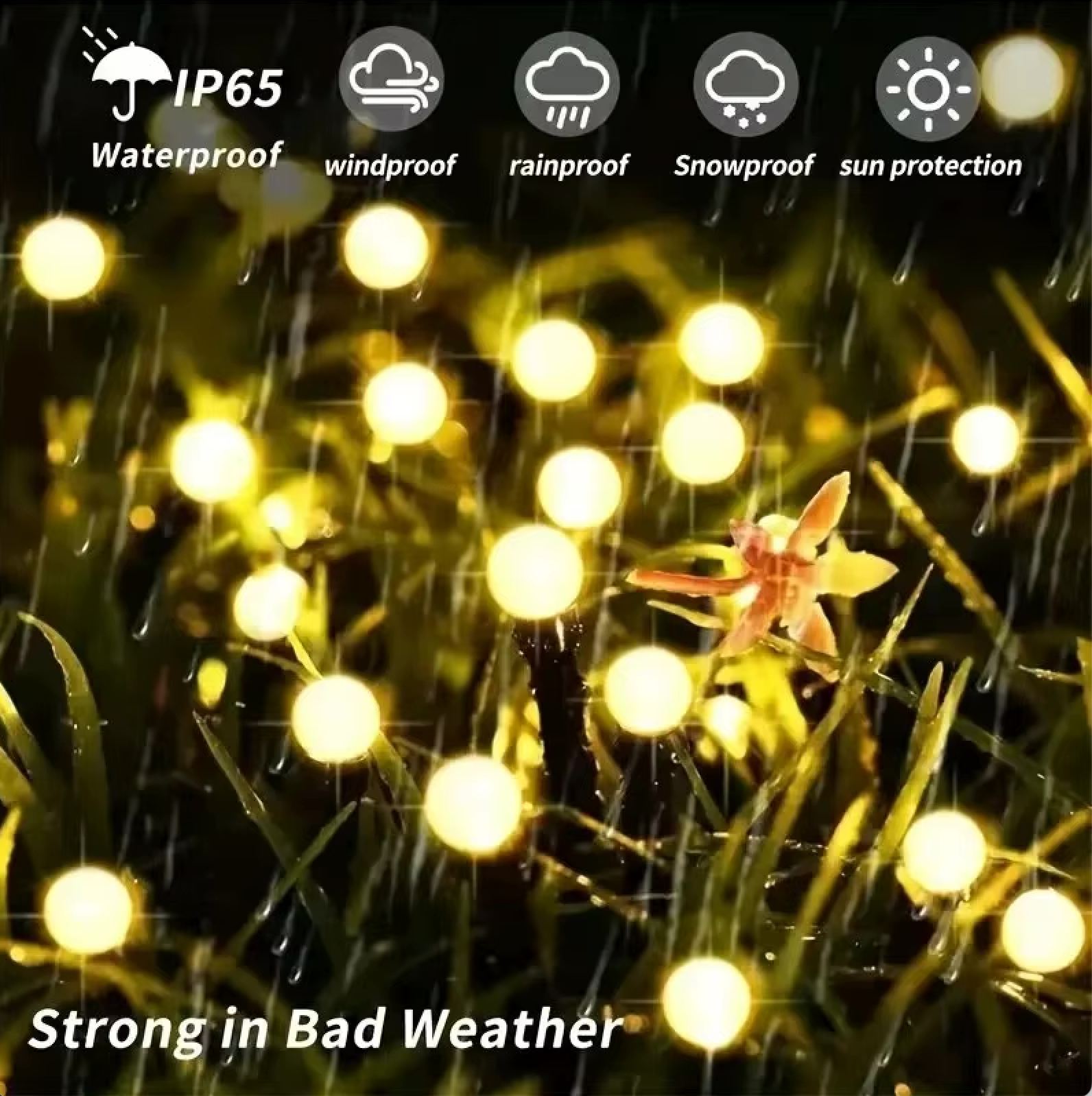 Luminaires de Jardin Solaires Élégants | Éclairage Extérieur Étanche avec 120 Lumens pour Jardins ou Terrasses Éblouissants