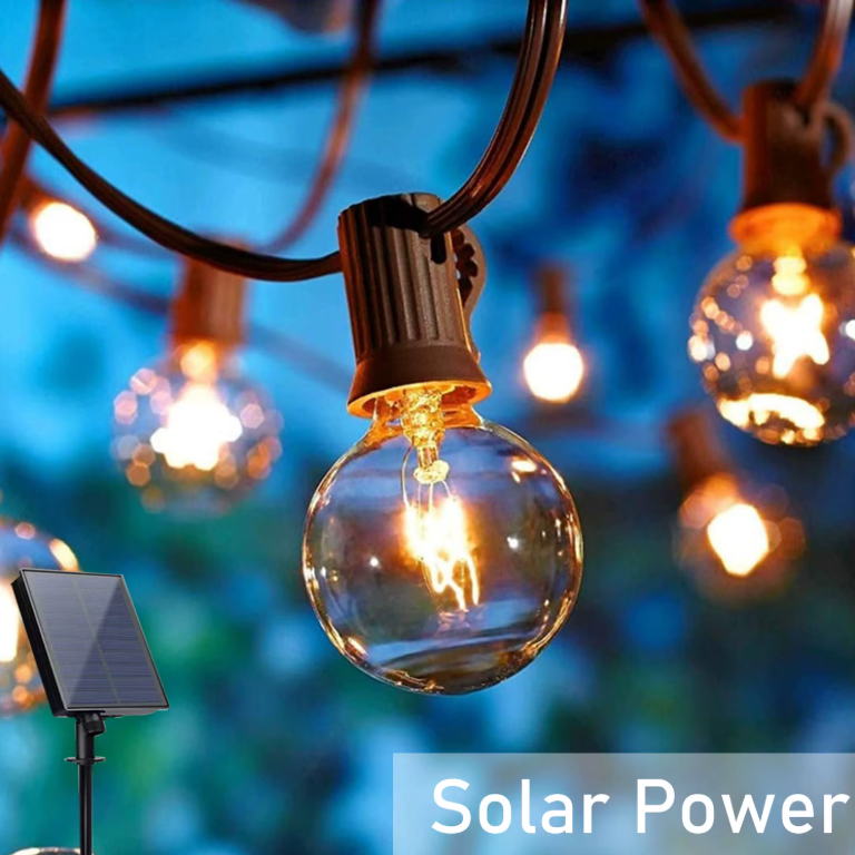 Guirlandes Solaire Extérieures - Lumières LED Globe pour Décoration de Jardin