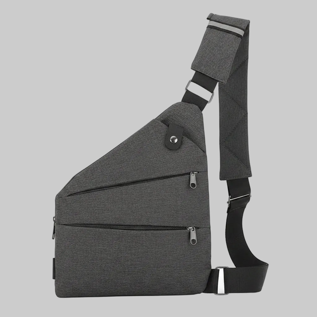 VOGUELOCK - Sac bandoulière noir élégant avec protection RFID et construction imperméable
