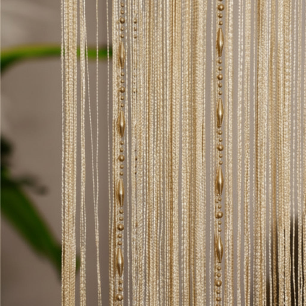 PEARLBAMBOO – Rideau de perles en bambou décoratif pour une intimité élégante de porte