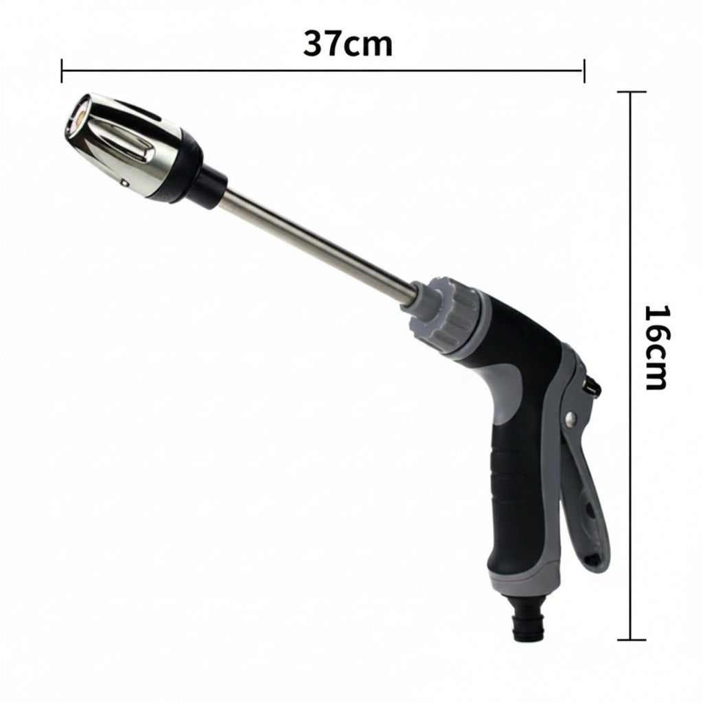 AQUABLAST - Pistolet à eau de jardin haute pression avec canon à mousse et pulvérisateur à long manche